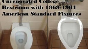 1969-1984 American Standard Jetbrook Urinal and Afwall Toilet