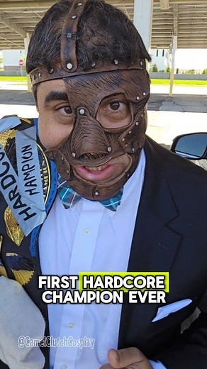 6.1K views · 46 reactions | Hardcore Champion Mankind goes to 90s Wrestling Con 藍 . . . #cosplay #mankind #90swrestling #TheMachoverse #mickfoley #hardcorechampion | The Machoverse | Facebook