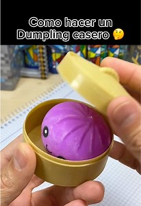 Como hacer un Dumpling casero #diy #manualidades #squishy #dumplings | como hacer un dumpling casero