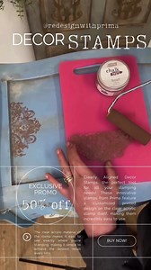 Get ready to elevate your furniture with our Redesign with Prima Clearly Aligned Stamps - now at 50% off! 🎉✨ These stamps are incredibly user-friendly and effortlessly add a touch of beauty to your furniture. If you haven't had the opportunity to try them yet, now is the perfect time to do so! Don't miss out on this chance! https://retail.redesignwithprima.com/product-category/decor-stamps/ | Re·design with Prima