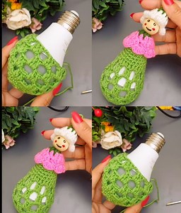 106K views · 705 reactions | Cute decorative ornament made from an old light bulb. (PART 5 #fblifestyle #crochet | Knitter | Facebook