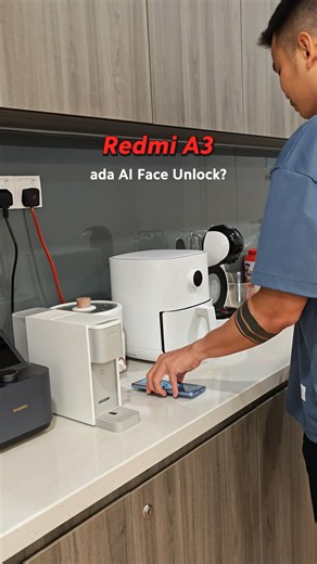 Can't unlock your phone with wet hands? No problem! Redmi A3 can easily unlock with it's Face ID features! Check out now in your nearest Xiaomi Authorized Stores! #XiaomiSingapore #RedmiA3 | Xiaomi Singapore