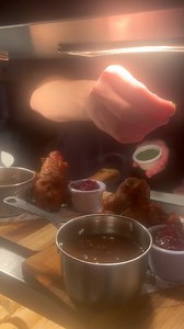 BATTERED PIGS IN B’s!!! 😍😍😍 Watch the chef burn his hand and just shake it off 🤣😬 #shakeitoff #pigsinB’s #holidaysare coming | Elephant & Castle