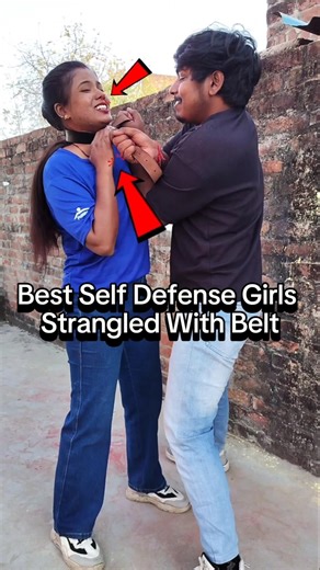 Break Free: Effective Self-Defense Against Belt Strangulation #selfdifence #kravmaga #martailarts