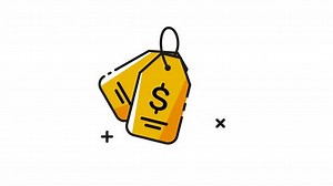 Animated Price Tag Icon for Business and Marketing
