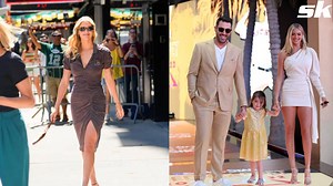 WATCH: Justin Verlander's wife Kate Upton gives a sneak peek of her 'V' Magazine photoshoot in fall hues alongside supermodel Candice Swanepoel
