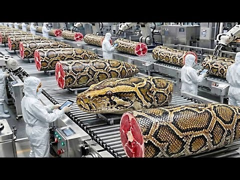 AI Technology Exposed: Inside the Mega Burmese Python Meat Factory (100% AI)