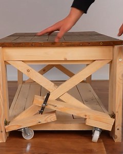 53K views · 46 reactions | DIY Movable, wooden table! | This Is Brainy | Facebook