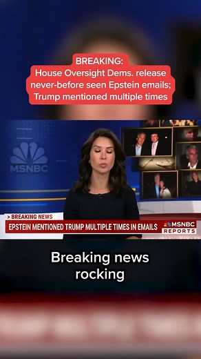 BREAKING: Democrats on the House Oversight Committee have released three new emails from the estate of convicted sex offender Jeffrey Epstein that mention President Trump multiple times. @kdilanian reports. #breakingnews | MS NOW