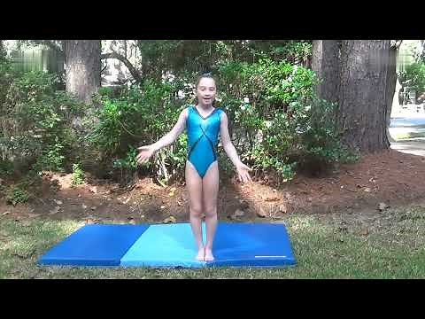 SevenGymnasticsGirls - Handstand Forward Roll - Gymnastics Floor Skills (2014)