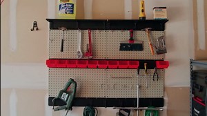 Ultrawall Pegboard Wall Organizer, 48 X 36 inch Garage Storage Pegboard with Hooks Storage Bins Tool Board Panel Tool Organizer, 72pcs