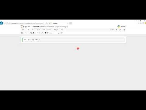 How to install python library in jupyter notebook