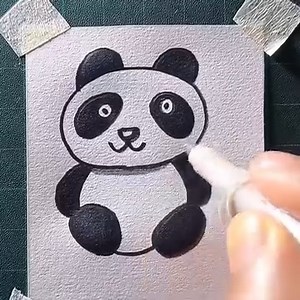 How to draw a panda | All About Art