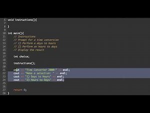 C++ Functions Lesson 01 - Void Functions 1