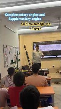 Complementary angles and Supplementary angles explained sir sach me samajh me aa gaya #cdsir