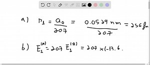 SOLVED:A muonic hydrogen atom is a bound state of a muon with… | Numerade