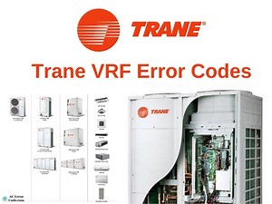 Trane VRF Error Codes List