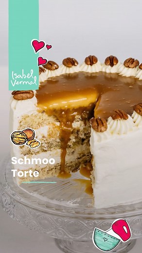 Schmoo Torte Bizcochos Ingredientes 6 uni Huevos (separados en claras y yemas) 220 gr Azúcar blanca unas gotas Jugo de limón 1 cdta Esencia de vainilla 130 gr Harina 0000 (o la más refinada y sin leudante que consigas) 1 cdta/ 1 tsp Polvo de hornear 100 gr Nueces pecanas Crema chantilly Ingredientes 750 ml Crema para batir o nata 50 gr Azúcar impalpable 70 gr Leche en polvo Caramelo Ingredientes 100 gr Azúcar rubia 100 ml Crema para batir o nata 10 gr Manteca o mantequilla sin sal #pasteleria #p