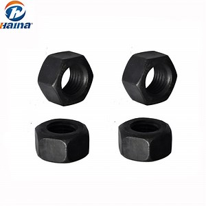 [Hot Item] ASTM A563 Grau C Porca Hexagonal Pesada Preta
