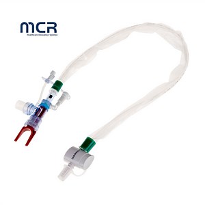 [Hot Item] Single Use Closed Circuit Suction Set Closed System Tracheostomy Suction Circuit 72h L Piece