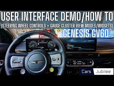 Genesis GV60 Tutorial & Demo - Drivers Display View Modes, Widgets & How to Multi-task