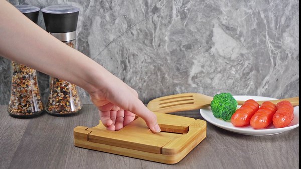 SHIDOW Wood Utensil Rest with Drip Pad, Spoon Holder, and Stove Top Spoon Rest for Kitchen Counter, Turner, Brush, Spatula& More
