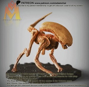 Dogburster Alien Figure High Quality 12K Resin Printed Sculpture, Painted or Unpainted Horror Figurine, Collectible Movie Statue - Etsy