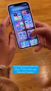 Do you know about our latest app feature, the "barcode scanner"? It allows you to quickly find and log foods by simply scanning the product's barcode. While in our app, simply: 1. Select "Tracker" on the bottom banner. 2. Tap "Add to Tracker". 3. In search bar, tap the barcode icon in the top right corner. 4. Hover the camera over the food item's barcode and scan. 5. The food item will automatically be added to your Tracker! | The Mayo Clinic Diet
