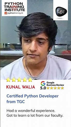 Python Course Student Review | TGC INDIA