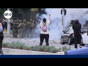 Protests escalate into conflict in Los Angeles