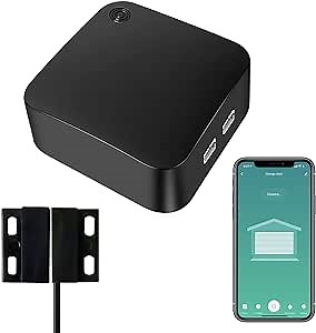 Smart Garage Door Opener WiFi - Wireless Remote Controller Switch,Compatible with Alexa Google Assistant Siri, Tuya Smart Life APP Smartphone Control, No Hub Required