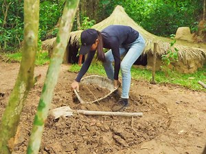 79K views · 240 reactions | Girl Living Off Grid_ Building a Mini Swimming Pool Around Underground House #survival #bushcraft #camping #outdoor #outdoors #nature #edc #adventure #survivalskills #survivalgear #hiking #survivalist #tactical #knife #prepper #hunting | Rambling Pen1.2 | Facebook