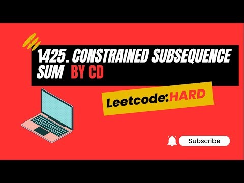 1425. Constrained Subsequence Sum | Leetcode | HARD | Dynamic Programming | Deque |