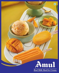 Summer time calls for Mango delight! Get ready to drool over some Mango goodness with Amul Ice Cream. #AMUL #IceCream #Mango #Summer #RealMilkRealIceCream | Amul