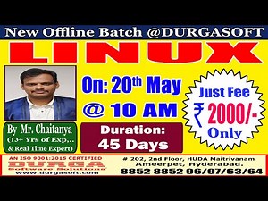 LINUX Offline Training @ DURGASOFT