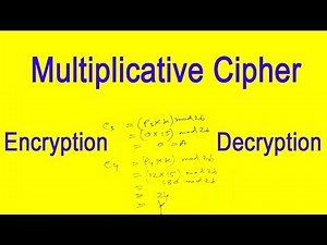 multiplicative cipher type of encryption decryption methods