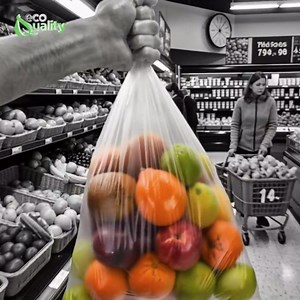 EcoQuality 18 x 24 Inch Clear Produce Food Storage Bags 250/Roll, 1 Pack