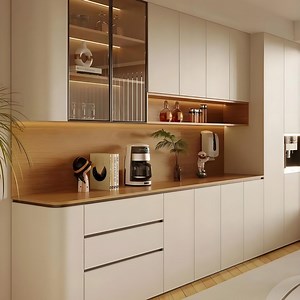 [Hot Item] Chic Contemporary Dining Room Buffet with Stylish Elegance