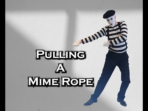 Learn the basic mime technique for pulling a mime rope