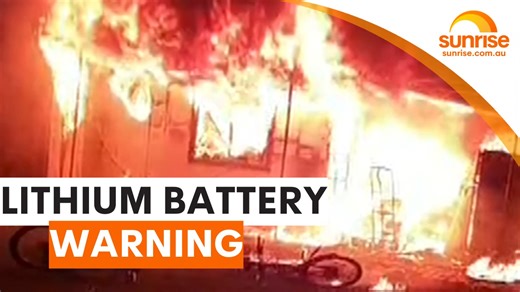 70K views · 587 reactions | LITHIUM BATTERIES FIRE WARNING  Alarming new figures show house fires sparked by the lithium-ion batteries used in e-bikes and e-scooters have doubled in just four years. What you need to know to keep your home and family safe. WATCH SUNRISE FOR MORE | @7plus ☀️ | Sunrise | Facebook