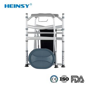 [Hot Item] Hes-5203 Medical Portable Steel Folding Commode Chair for Elderly Pregnant Senior Disable People