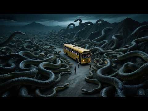 A bus carrying tourists entered the giant python's territory!【大蛇3龙蛇之战 Snake3】