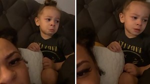 Toddler gets emotional watching 'Toy Story' for the first time