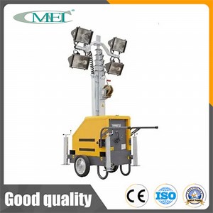 [Hot Item] Lift Diesel Generator Set LED Lighthouse Mobile Lighting Vehicle Construction Site Mobile Vehicle Lighthouse