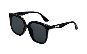 [Hot Item] Transparent Multicolor Large Frame Square Metal Trim Temples Fashionable Sunglasses