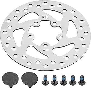 120mm Bike Disc Brake Rotor, Electric Scooter Brake Disc, Bike Brakes Stainless Steel Rotors for M36 PRO PRO2 Electric Scooter