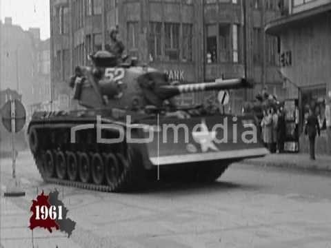 Tanks at Checkpoint Charlie, 1961
