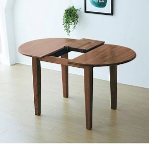 [Hot Item] Modern Oval Extension Dining Room Table 40'' to 53'' Expandable Solid Hardwood Butterfly Leaf Kitchen Table