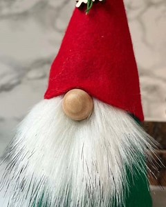 Use a cup from the Dollar Tree to create this adorable Christmas gnome. #christmasgnomes #ChristmasCrafts #Christmas | Ruffles And Rain Boots