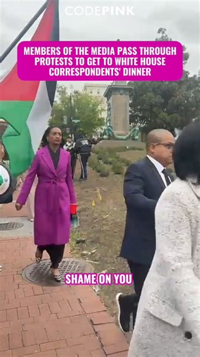 2.8K views · 138 reactions | This is how members of the media are entering the White House Correspondents' Dinner tonight. | CODEPINK: Women For Peace | Facebook